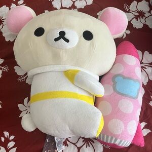 large rilakkuma astronaut spaceship plush new with tags